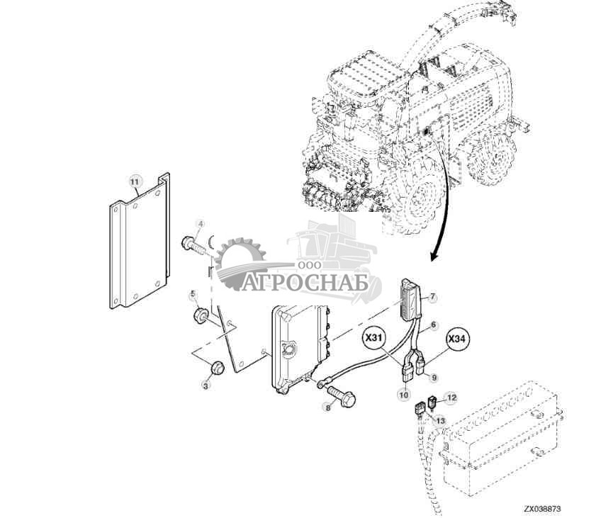 CONTROL UNIT AND ADAPTER WIRING HARNESS 